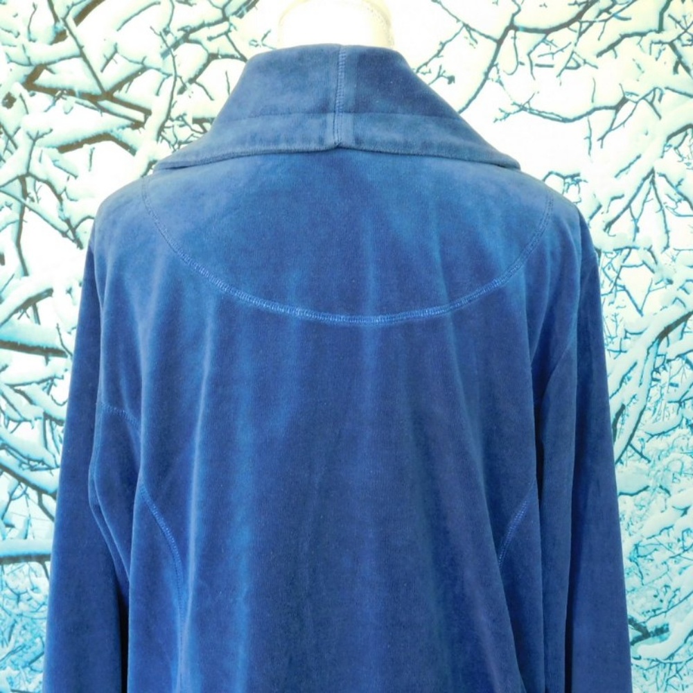 White Stag Blue Velour Jogging Jacket Size XL - Picture 6 of 7